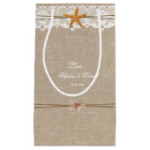 Rustieke Strand Sterrenvis Kant Trouw Aangepast Klein Cadeauzakje (Voorkant)