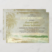  rustieke strand verlovingsfeest uitnodigingen (Voorkant / Achterkant)