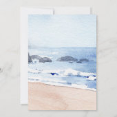 Rustieke strand Waterverf Driftwood bruiloft boog Kaart (Achterkant)