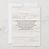 Rustieke strandscène met boot dank u kaart (Achterkant)