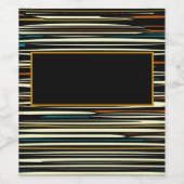 Rustieke Streep Hout Effect op Drank Label Set Wijn Etiket (Enkel label)