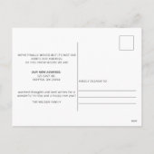 Rustieke strepen Rood en Groen We hebben foto verp Feestdagenkaart (Achterkant)