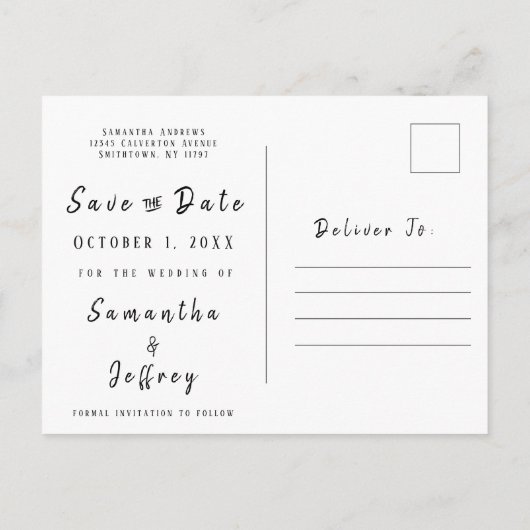 Rustieke String Lights Bewaar de datum Bruiloft Aankondigingskaart (Achterkant)