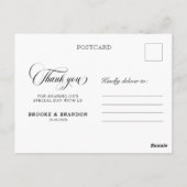 Rustieke String Lights Bruiloft Dank u Briefkaart (Achterkant)