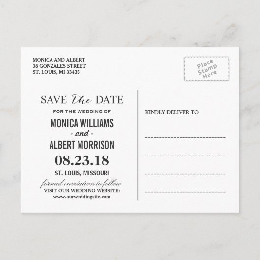 Rustieke String Lights Burlap Lace | De datum opsl Aankondigingskaart (Achterkant)