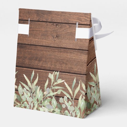 Rustieke String Lights groen Vrijgezellenfeest Bedankdoosjes (Achterkant)