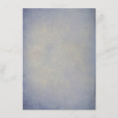 Rustieke String Lights Stoffig Blauw Bruiloft Deta Informatiekaartje (Achterkant)