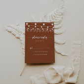Rustieke String Lights Terracotta Kalligrafie RSVP