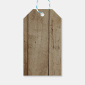 Rustieke String Lights Welkom Mand Bruiloft Cadeaulabel (Achterkant)