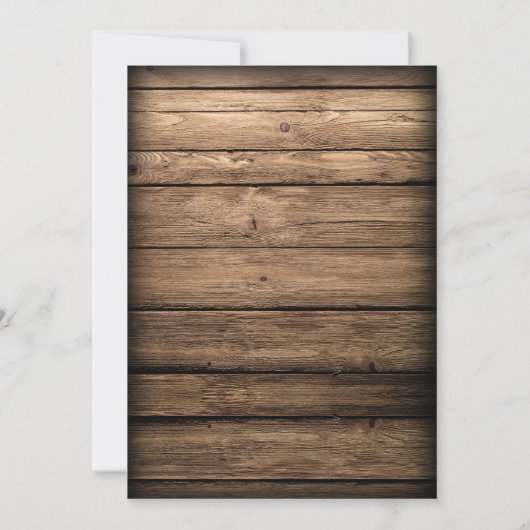 Rustieke String Lights Wildflower Barn Vrijgezelle Kaart (Achterkant)