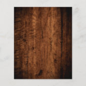 Rustieke String Lights & Wood Wedding Save The Dat (Achterkant)