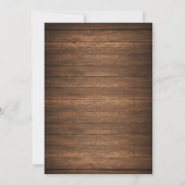 Rustieke String of Lights bruiloft uitnodiging (Achterkant)