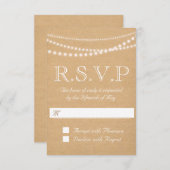 Rustieke String of Lights RSVP 3.5" x 5" (Voorkant / Achterkant)