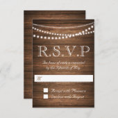 Rustieke String of Lights RSVP 3.5" x 5" (Voorkant / Achterkant)