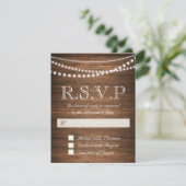 Rustieke String of Lights RSVP 4.25" x 5.5" Kaart (Staand voorkant)