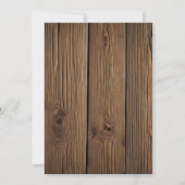 Rustieke string van lichten feest / bruiloft KAART (Achterkant)