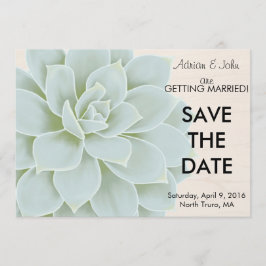 Rustieke Succulent Save the Date