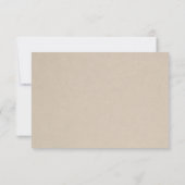 Rustieke Succulent Wedding RSVP Kaart (Achterkant)