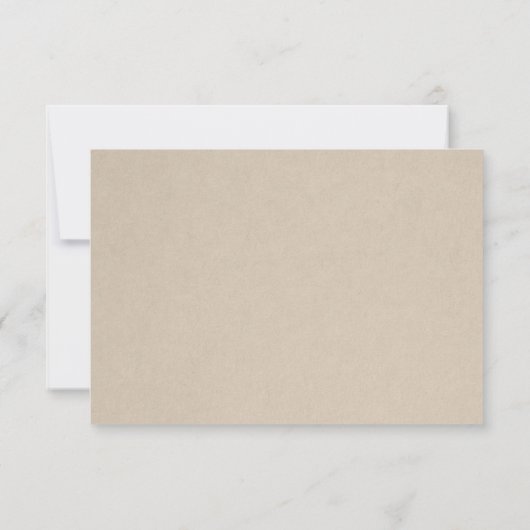 Rustieke Succulent Wedding RSVP Kaart (Achterkant)