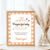Rustieke Sweet Pumpkin Baby shower Prayers voor Ba Poster