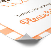 Rustieke Sweet Pumpkin Herfst Baby shower Favoriet Poster (Hoek)