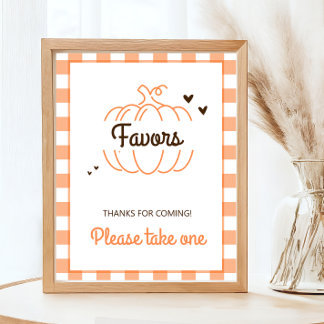 Rustieke Sweet Pumpkin Herfst Baby shower Favoriet Poster