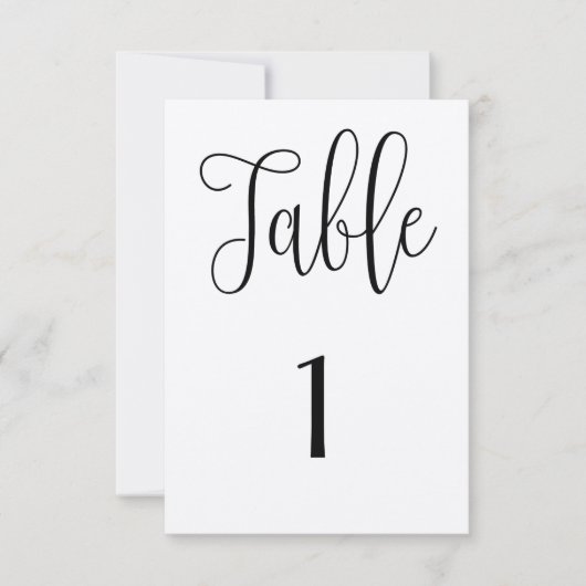 Rustieke tafel nummer kraft. Moderne landelijke br Kaart (Voorkant)