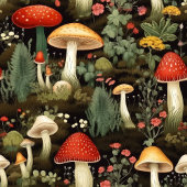 Rustieke Tafelloper met Paddenstoelen - Op Maat Ge