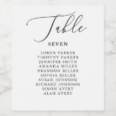 Rustieke tafelnummers voor trouwfeest wijn wijn etiket (Enkel label)