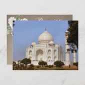Rustieke Taj Mahal India Bruids douche spel Postca Briefkaart (Voorkant / Achterkant)