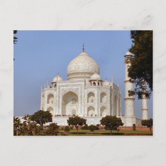 Rustieke Taj Mahal India Bruidsfeest Spel Postcard Briefkaart (Voorkant)
