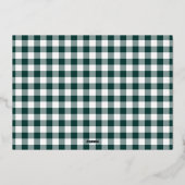 Rustieke tak | Gelukkig feest foto collage Folie Feestdagenkaart (Achterkant)