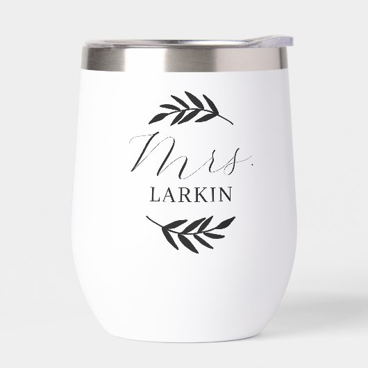 Rustieke tak Mrs Monogram bruidscadeau (Links)