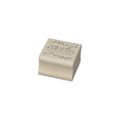 Rustieke takken & Elegant Script Retouradres Rubberstempel (Stempel)