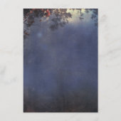 Rustieke takken en lichten bruiloft details invoeg informatiekaartje (Achterkant)