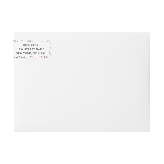 Rustieke takken koperen Folie herfst herfst bruilo (Voorkant)