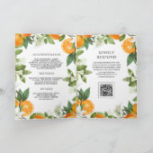 Rustieke Tangerine Citrus Sinaasappel QR Code Trou (Binnen)