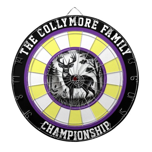 Rustieke Target Herten Forest Art Dartbord (Voorkant)