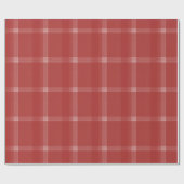 Rustieke Tartan Bourgondië rood Cadeaupapier (Vlak)