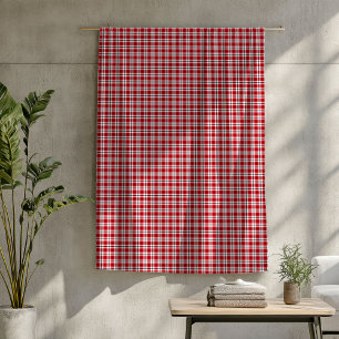 Rustieke Tartan Gooi Rode en Zwarte Lumberjack Loo Fleece Deken