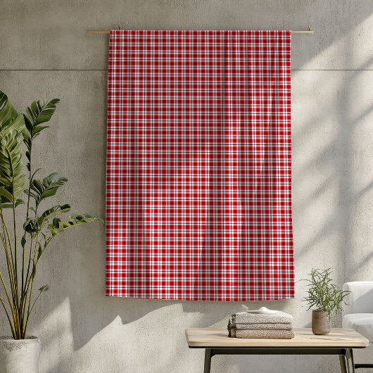 Rustieke Tartan Gooi Rode en Zwarte Lumberjack Loo Fleece Deken