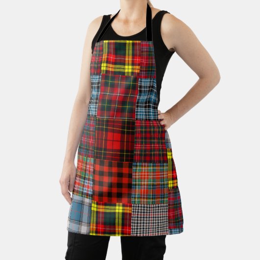 Rustieke Tartan Patchwork Schort (Insitu)