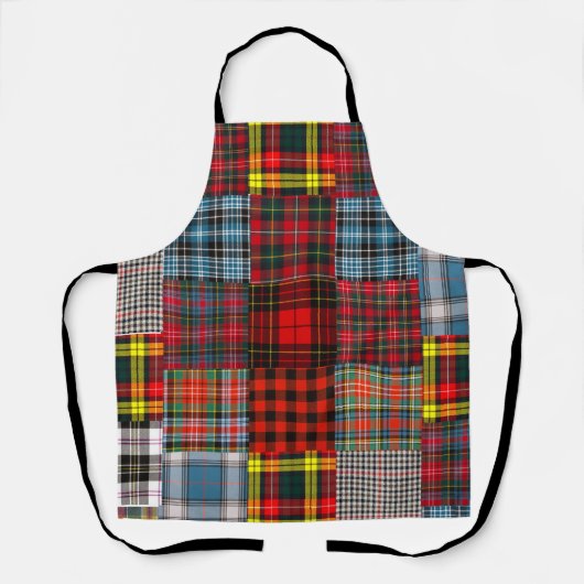 Rustieke Tartan Patchwork Schort (Voorkant)