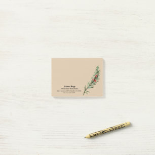 Rustieke taxusboom tak post-it® notes