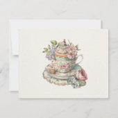  rustieke Tea Party Vrijgezellenfeest Recept Kaart Notitiekaartje (Achterkant)