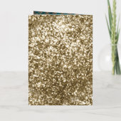 Rustieke Teal Gouden Damast Moslim Bruiloft (Achterkant)