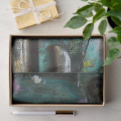 Rustieke Teal Roos Vrachtwagen Decoupage Tissuepapier (Geschenk)