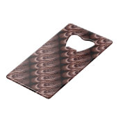 Rustieke Tegels met een uniek perspectief Creditkaart Flessenopener (Achterkant Gekanteld)