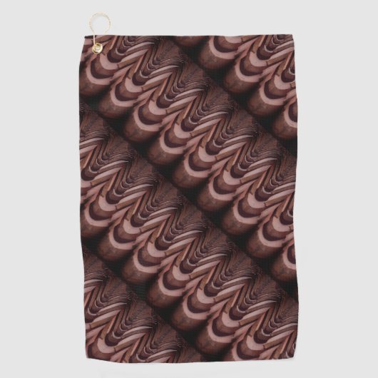 Rustieke Tegels met een uniek perspectief Golfhanddoek (Voorkant)