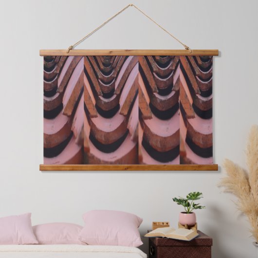 Rustieke Tegels met een uniek perspectief Hangend Wandkleed (Slaapkamer)